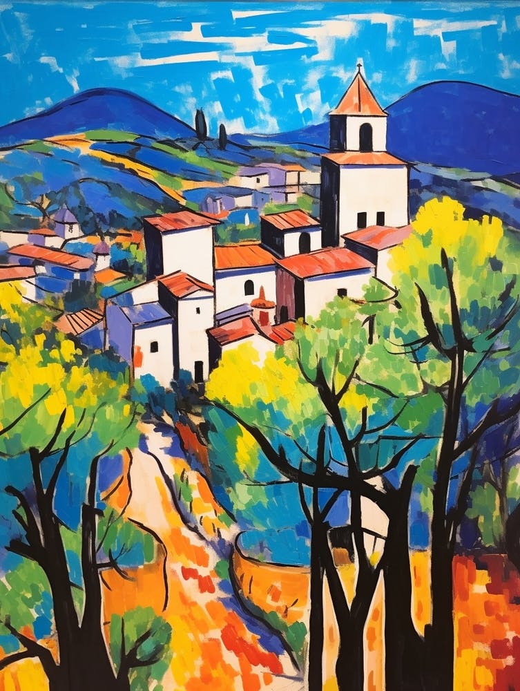 Assisi Italy 2 Fauvist Painting