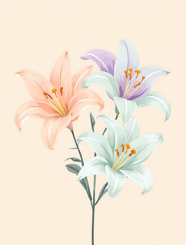 Dreamy Hand-Drawn Florals with a Soft Glow