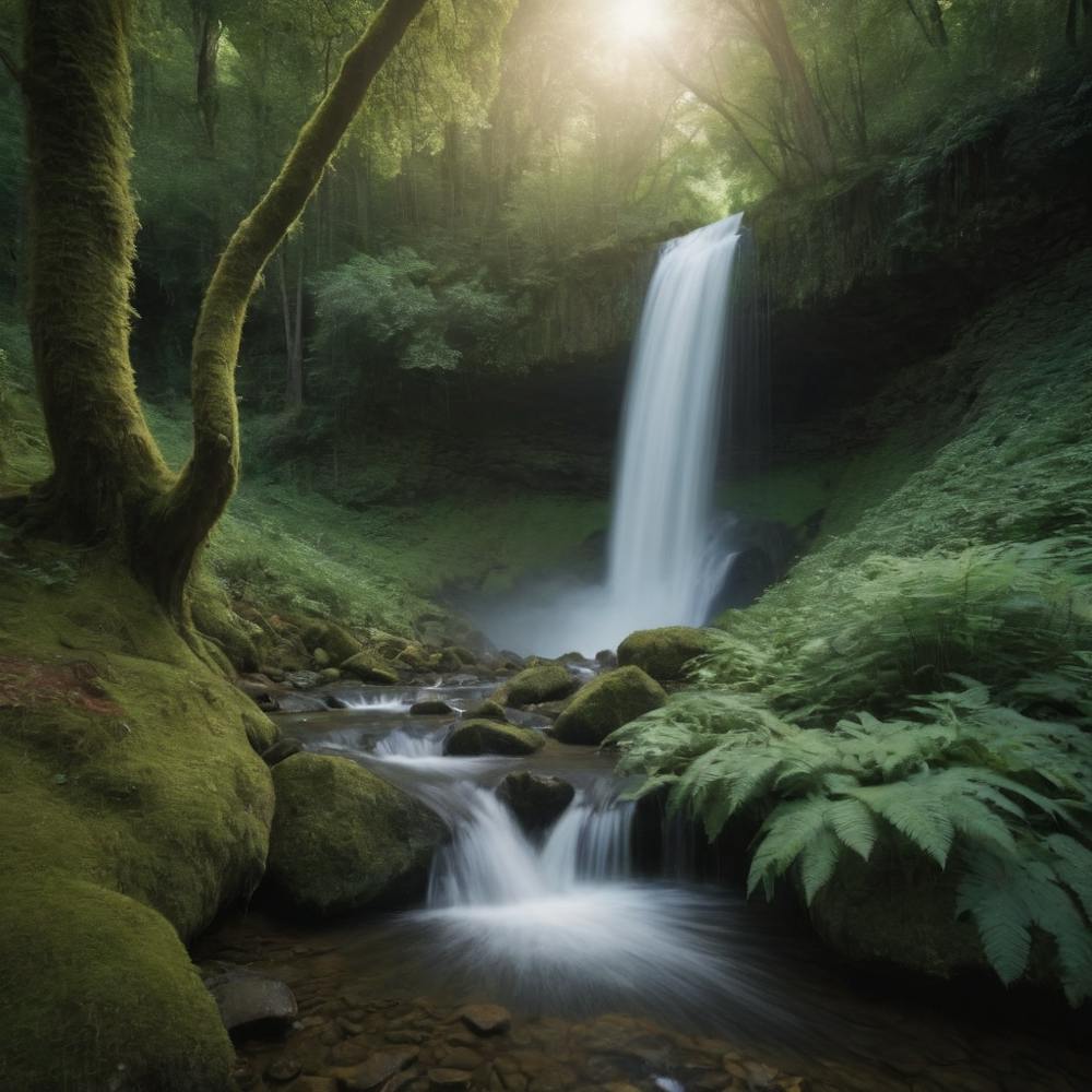 Waterfall In The Forest