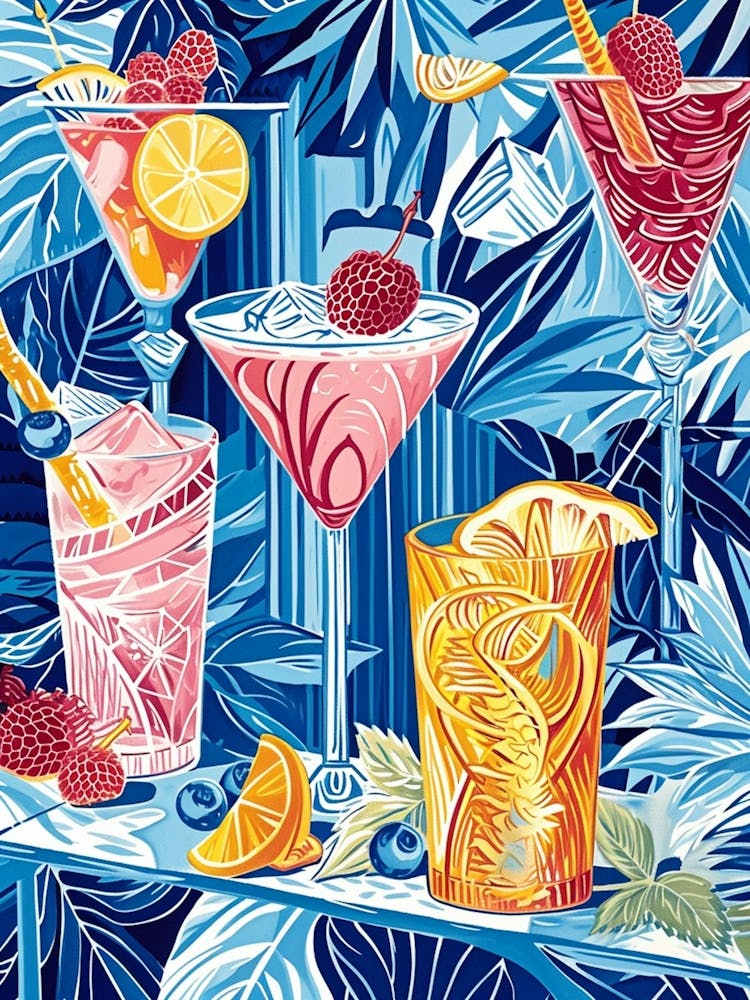 Art Deco Cocktail Selection