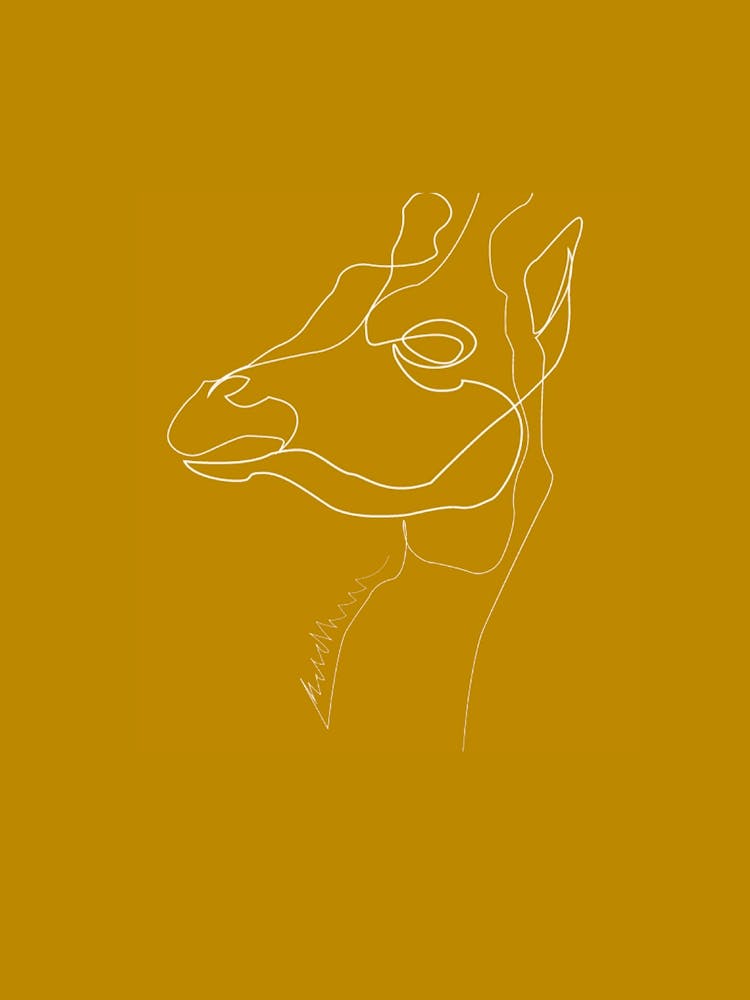 Giraffe - Line Art Series
