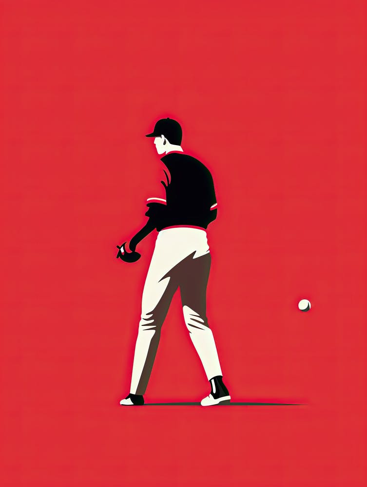 Baseball Player Throwing A Ball