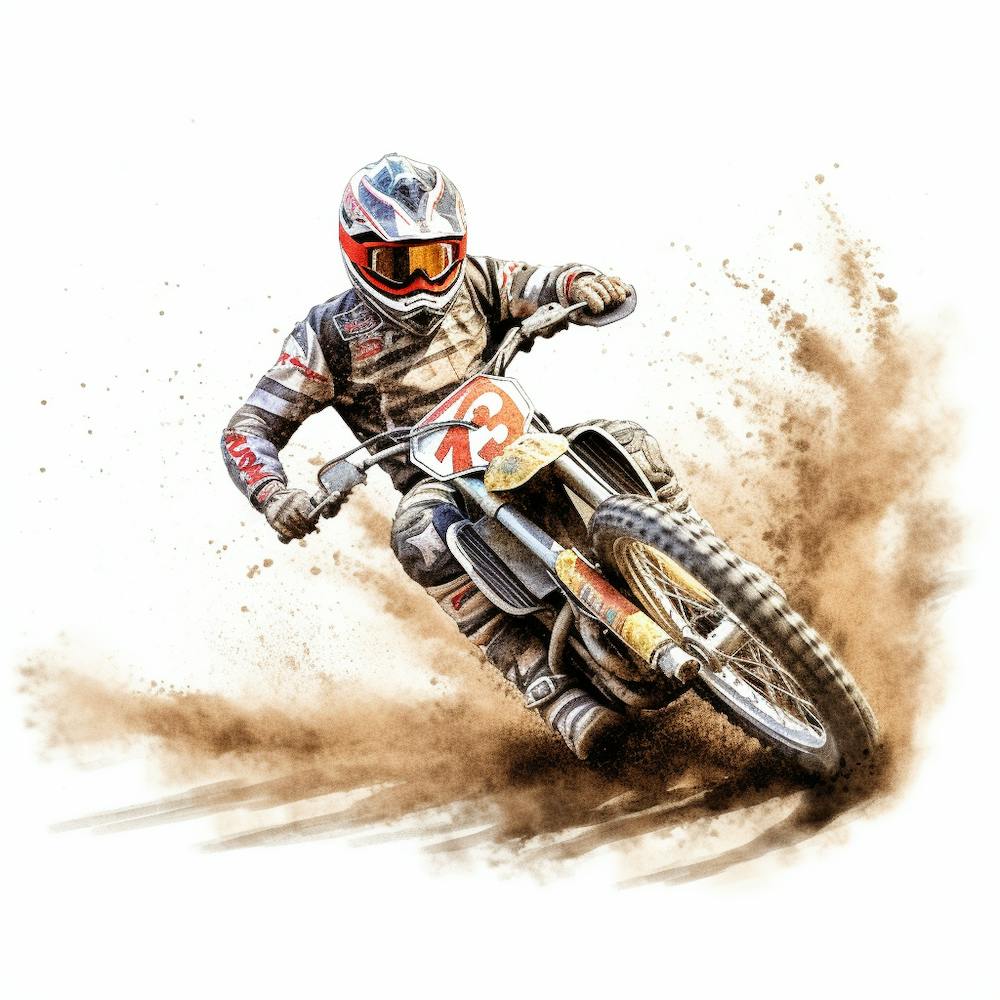 Speedway Bike And Rider