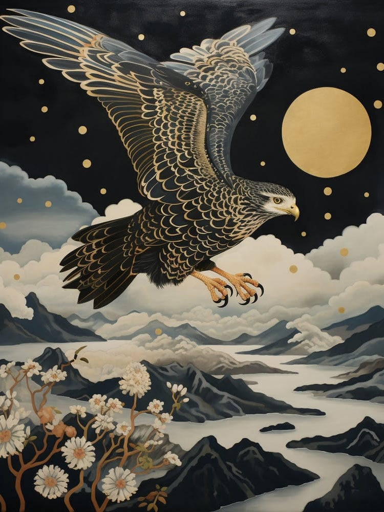 Falcon 5 Gold Detail Painting