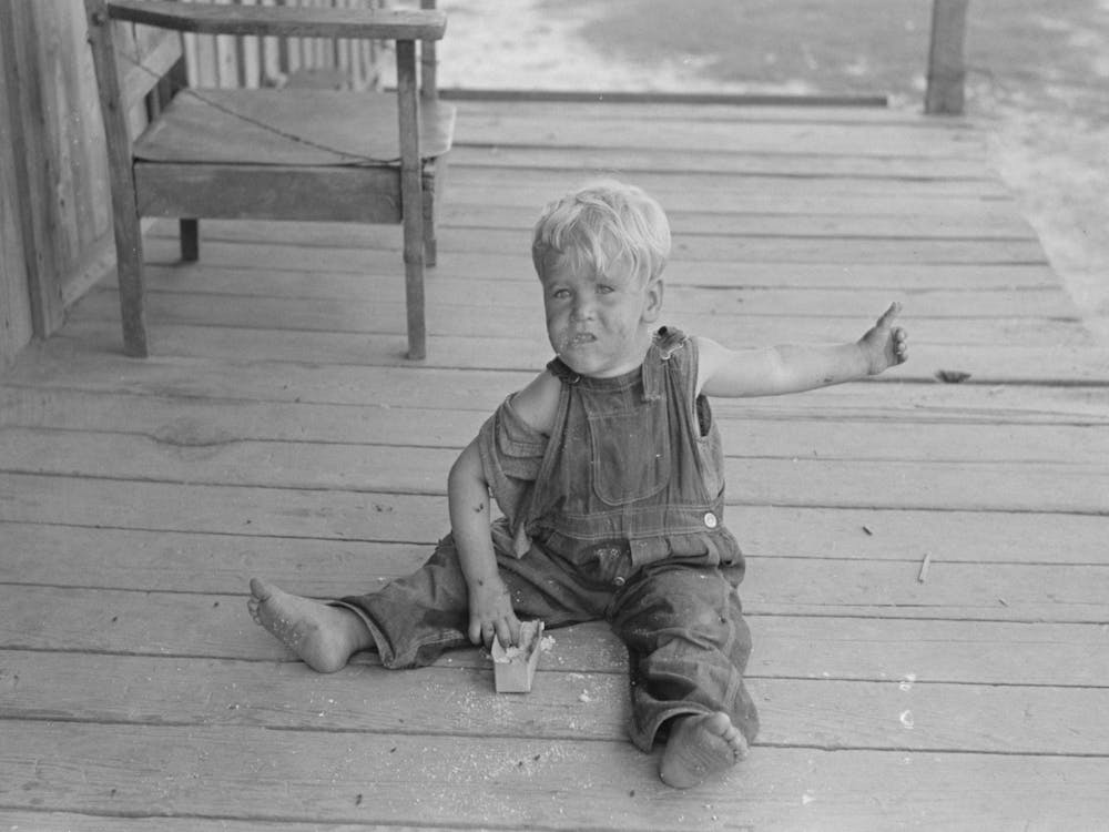 Untitled Photo, Possibly Related To Sharecropper Family On Front Porch Of Cabin, Southeast Missouri Farms By 2