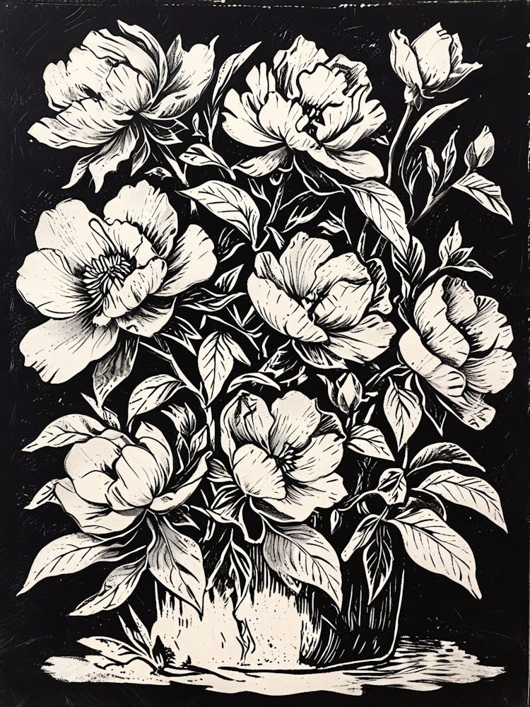 Peonies In A Vase 1