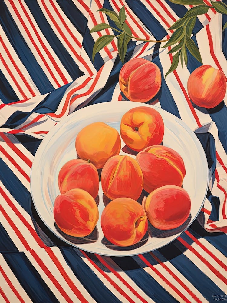 Nectarines Fruit Summer Illustration 2