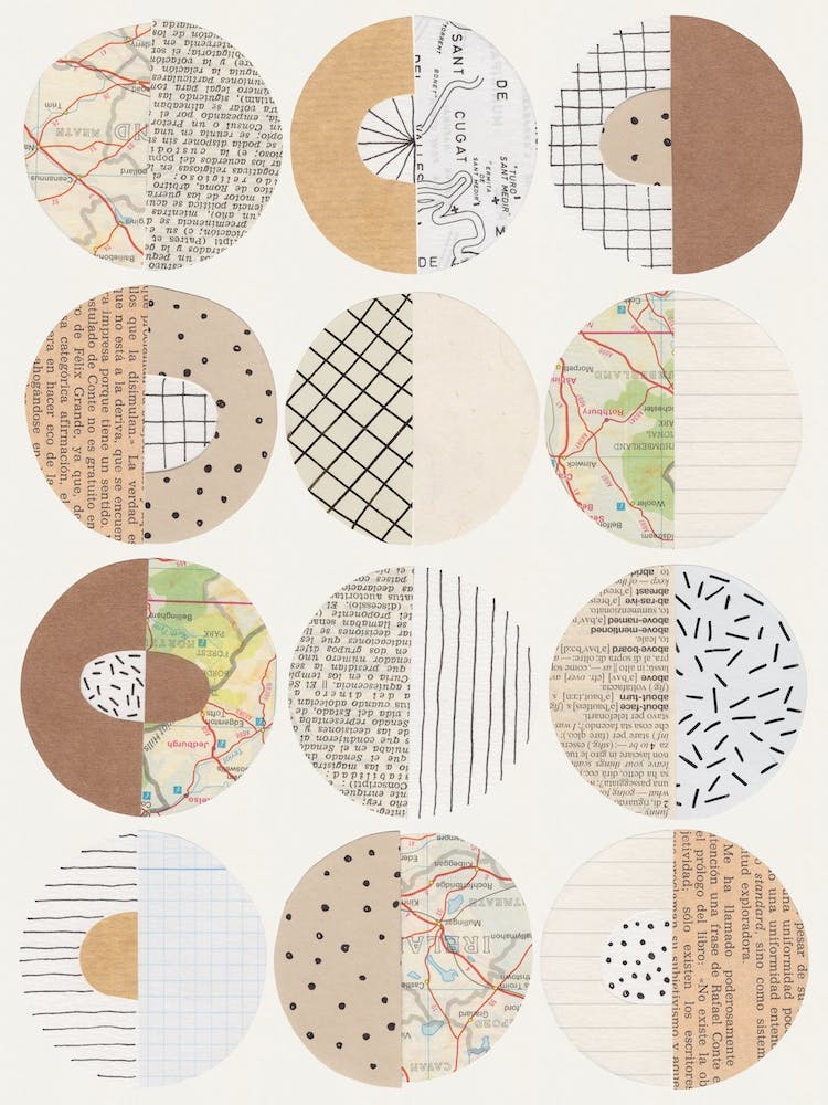 Patterned Circles Maps And Kraft Paper