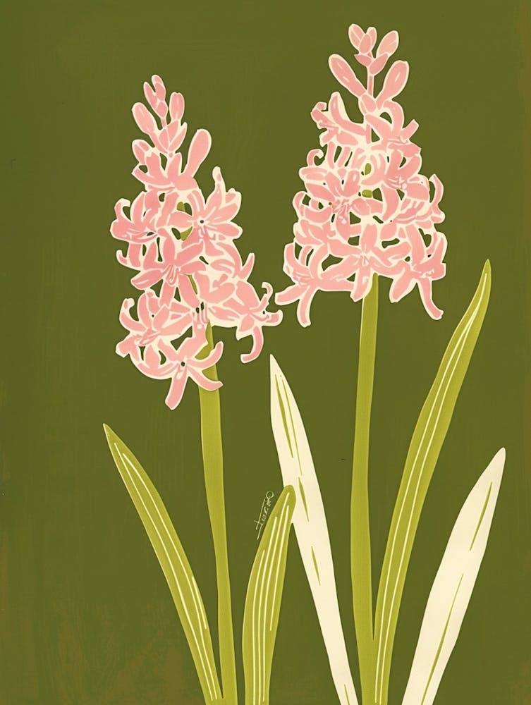 Pink & Green Hyacinth 2