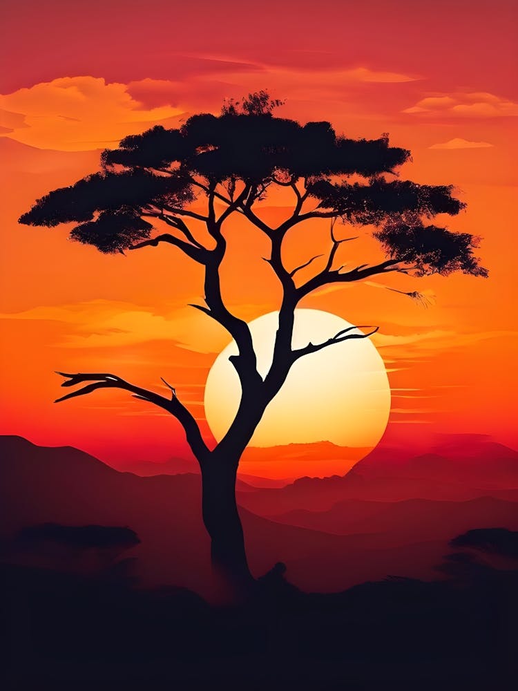 Sunset Tree 5