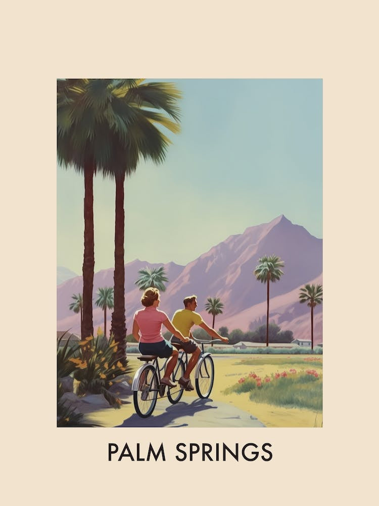 Palm Springs, Usa 2 Vintage Travel Poster