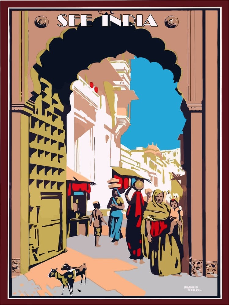 Gate Of A Big City, India