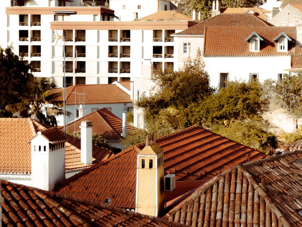 Terracotta Rooftops Of Sintra, Portugal Color Travel And Architecture Photography