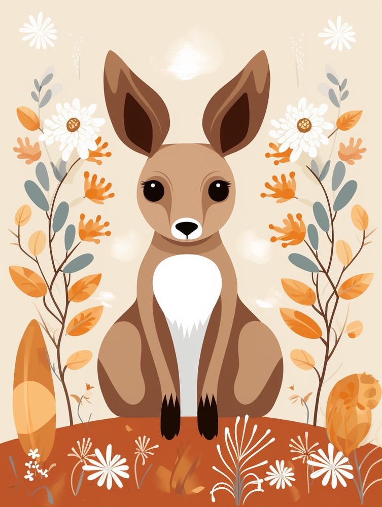 Baby Animal Illustration  Kangaroo 7