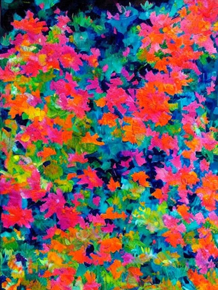 Acropora Jacquelineae Vibrant Painting