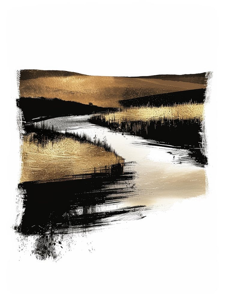 Fluss im Gras