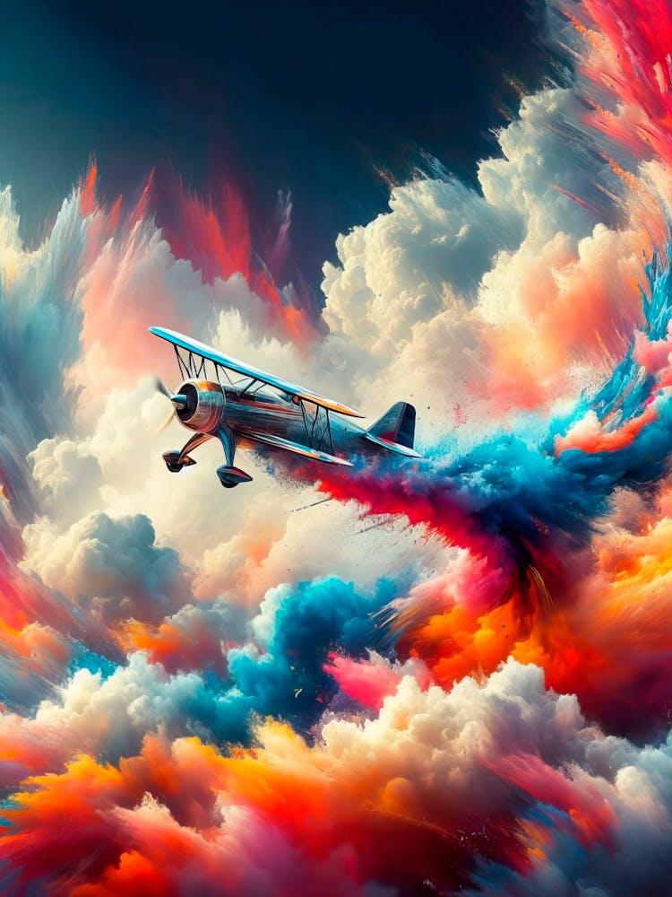 Airplane In The Clouds