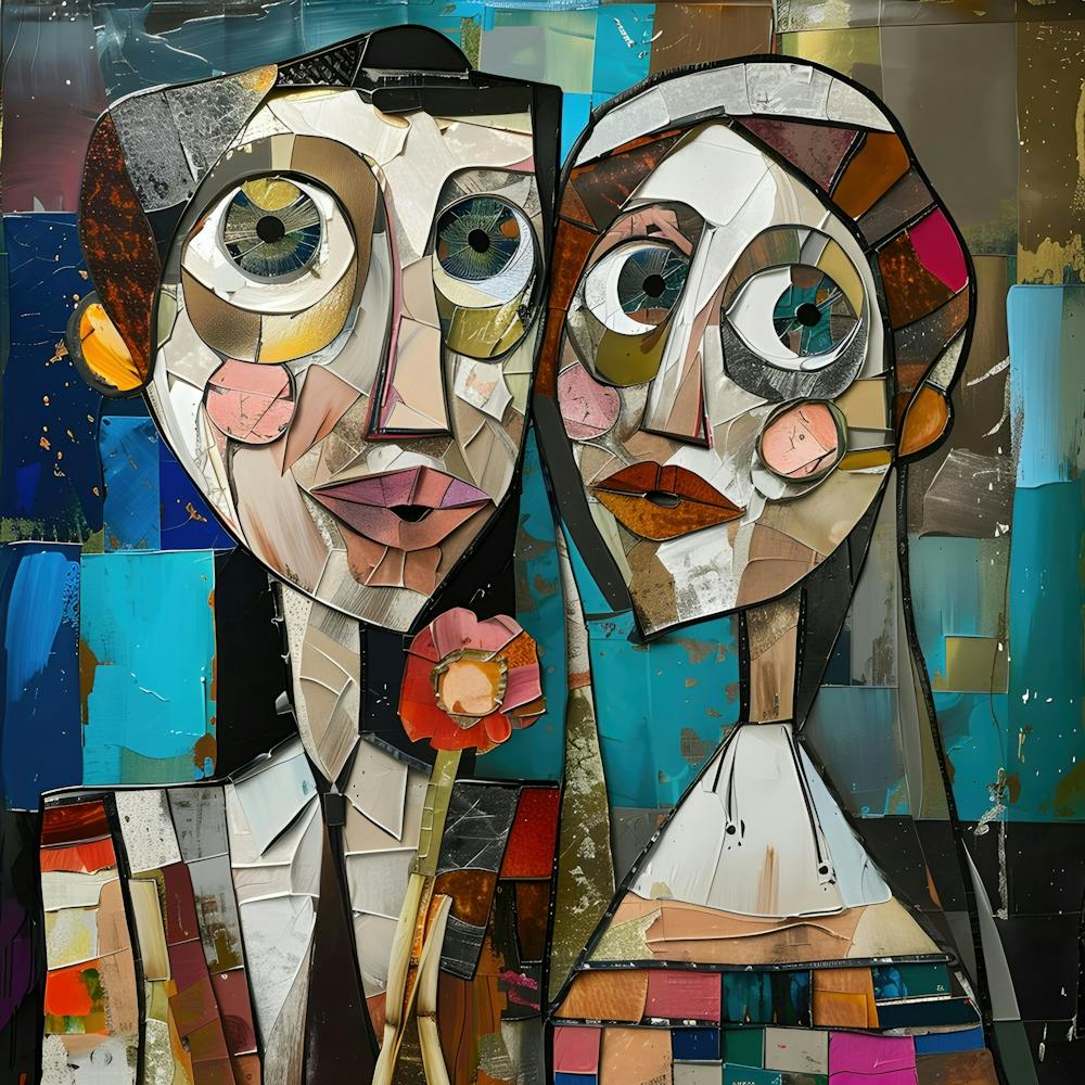 Cubist Courtship: Harmony in Fragments