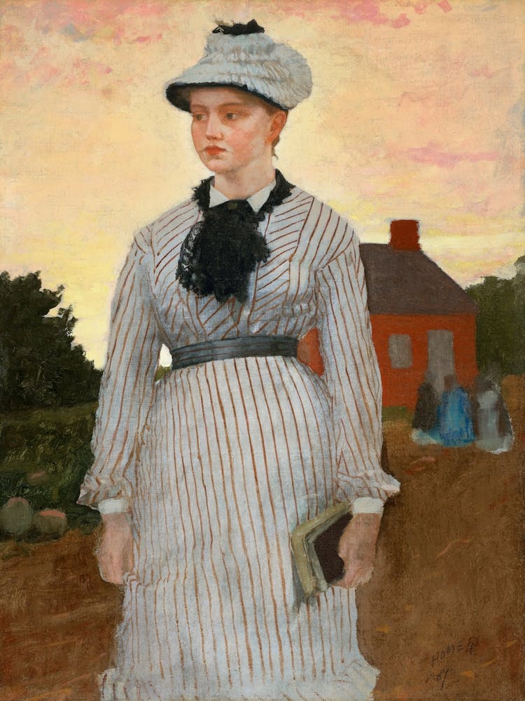 The Red School House (1873) By Winslow Homer