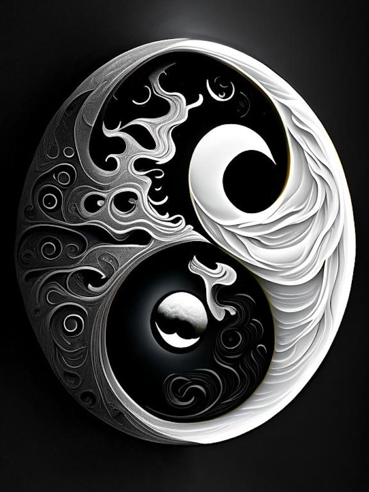 Nahaufnahme 1, Yin und Yang Illustration