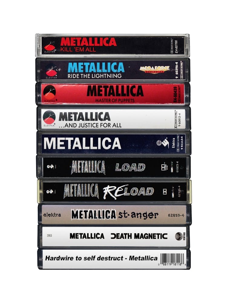 Metallica - Albums - Cassette Print Music Poster