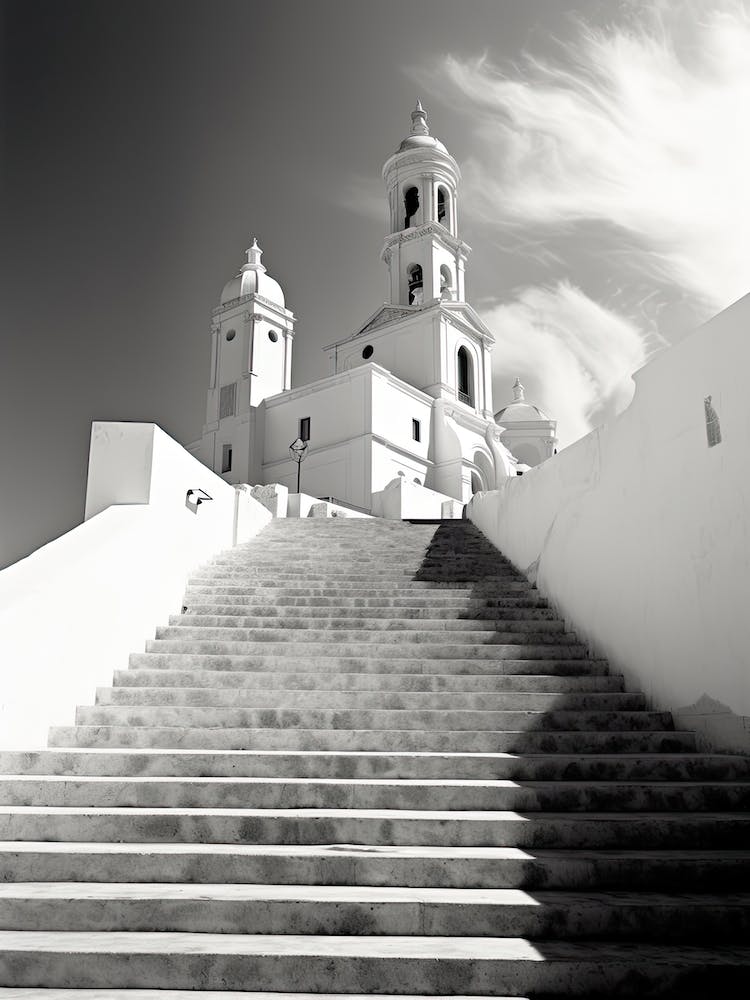 Carthagène, Espagne, Photographie Noir Et Blanc 4