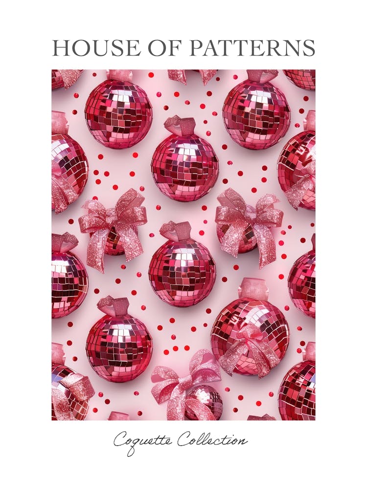 Disco Coquette 1 Pattern Poster
