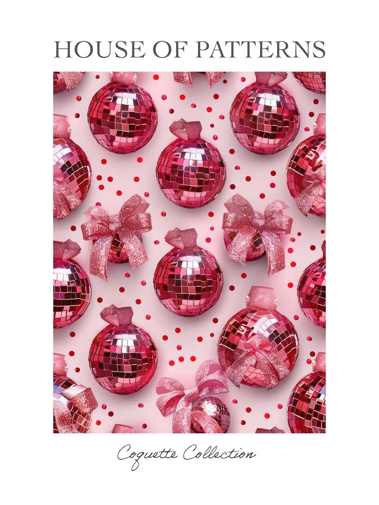 Disco Coquette 1 Pattern Poster