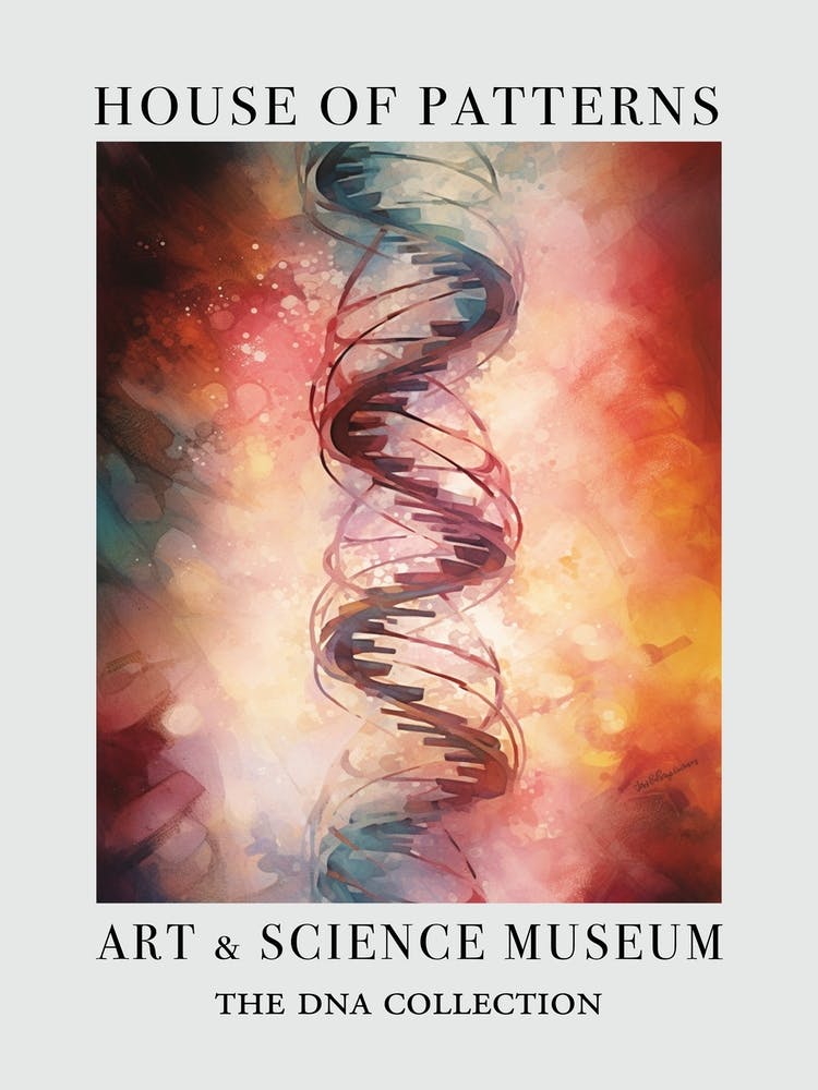 Dna Art Abstract Painting 3 House Of Patterns