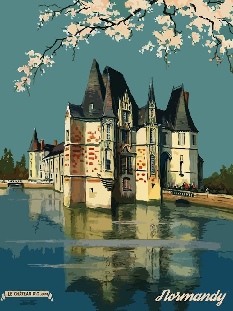 Excursions In Normandy, France, View On A Castle