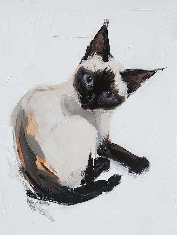 Balinese Cat Painting 4
