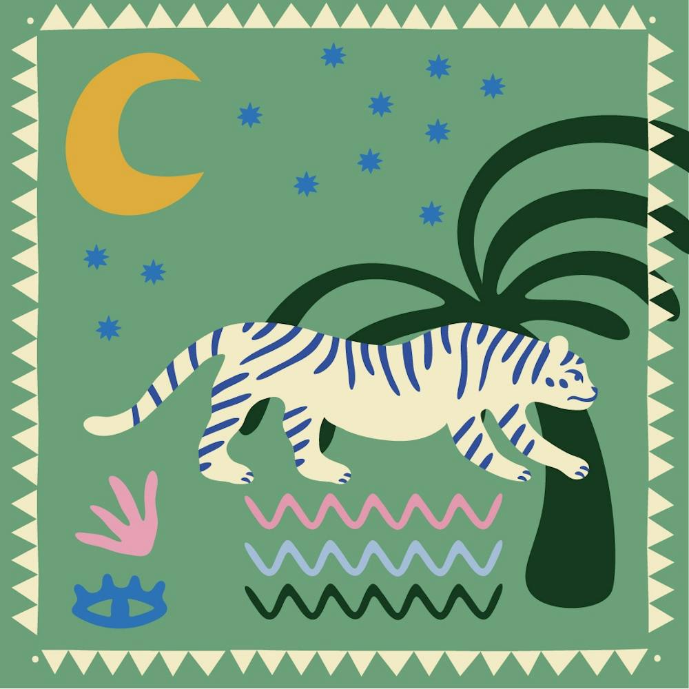 1080x1080px Peaceful Tiger