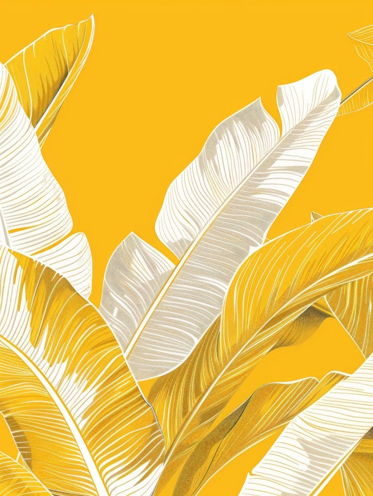 Yellow Banana Leaves