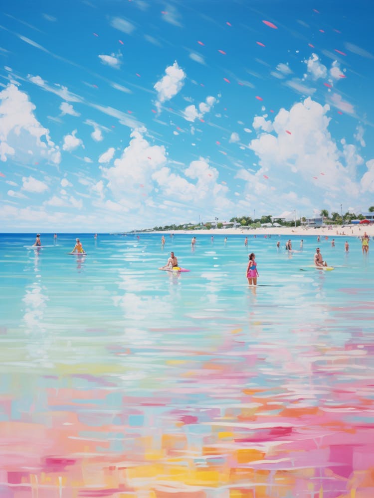 An Oil Painting Of Seven Mile Beach, Negril Jamaica 2