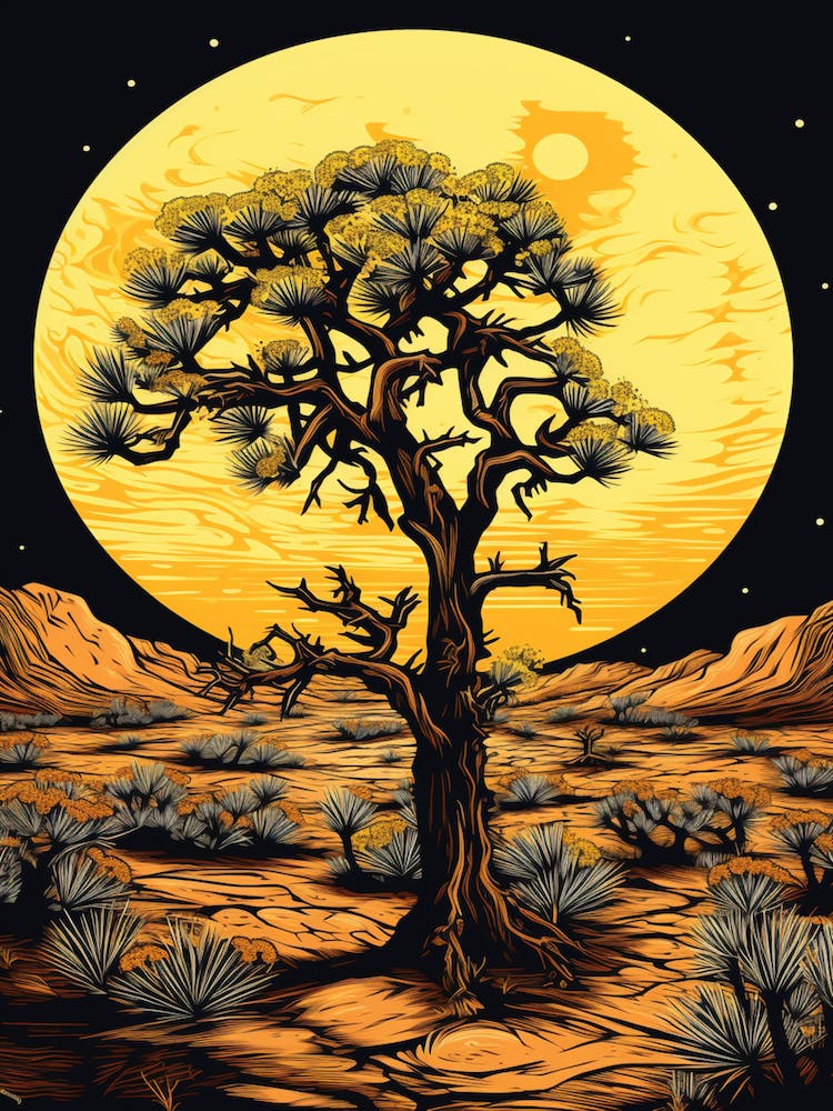 Johnstons Joshua Tree In Black And Gold (2)