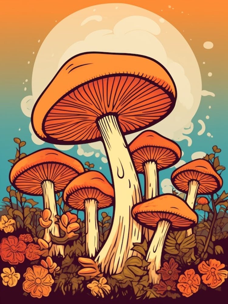 Retro Mushrooms 7