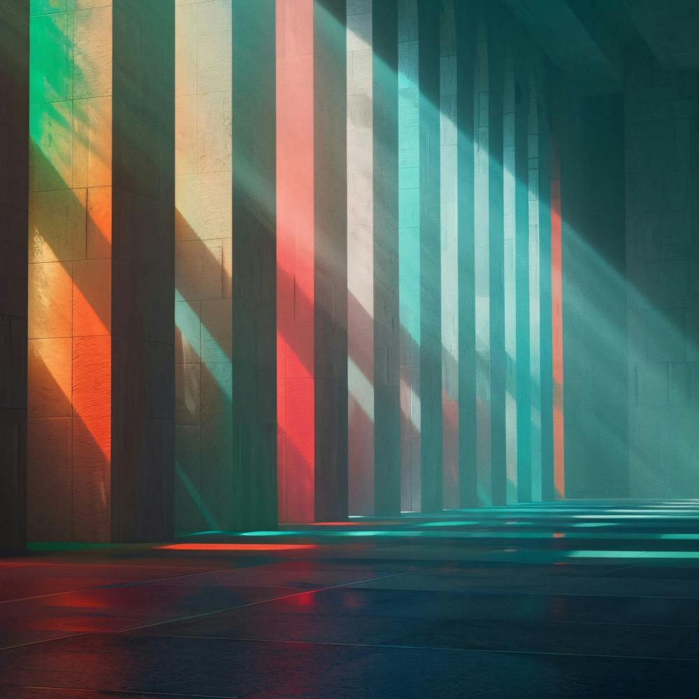 Abstrakte Lichtstrahlen 1
