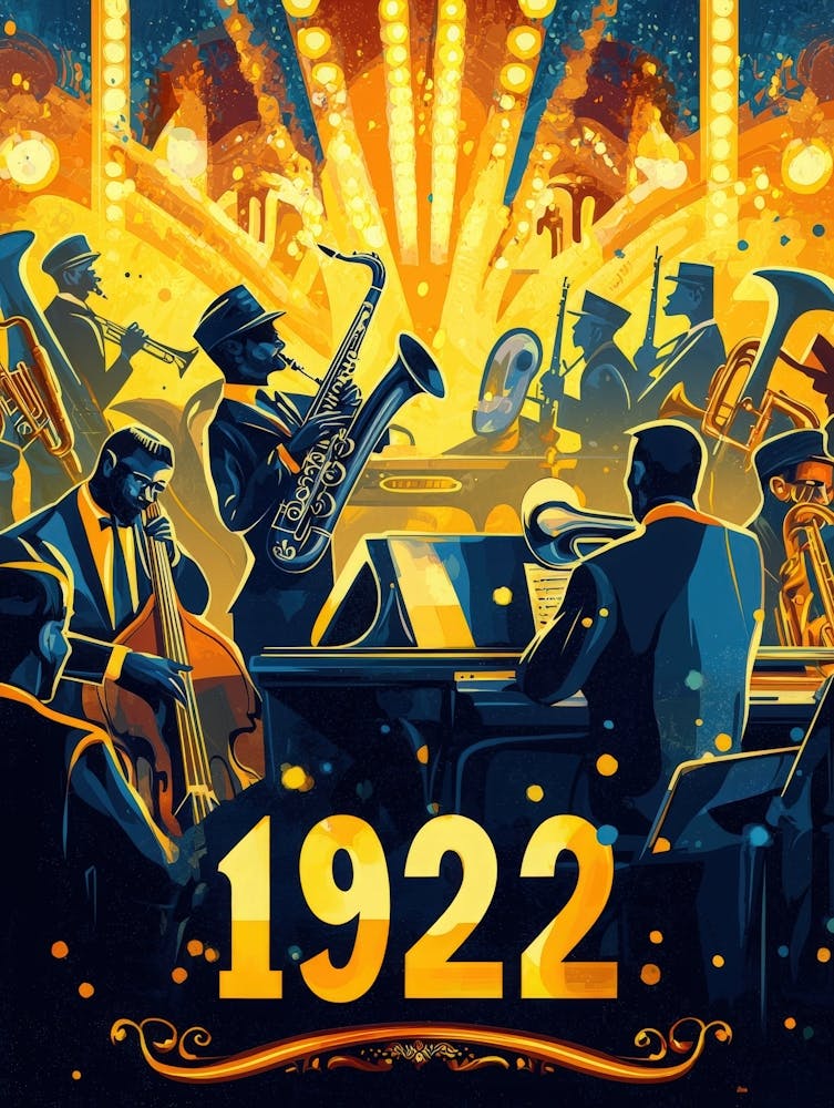 Aihrgdesign A Vintage Art Poster Celebrating The Jazz Age In 2