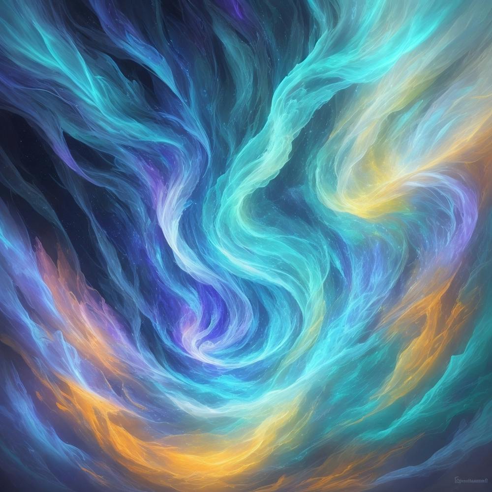 Rainbow flow artwork 