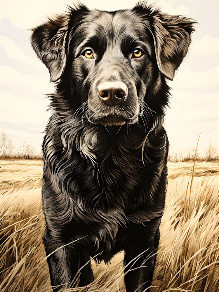 Whiskered Wonder Portrait Of A Pup