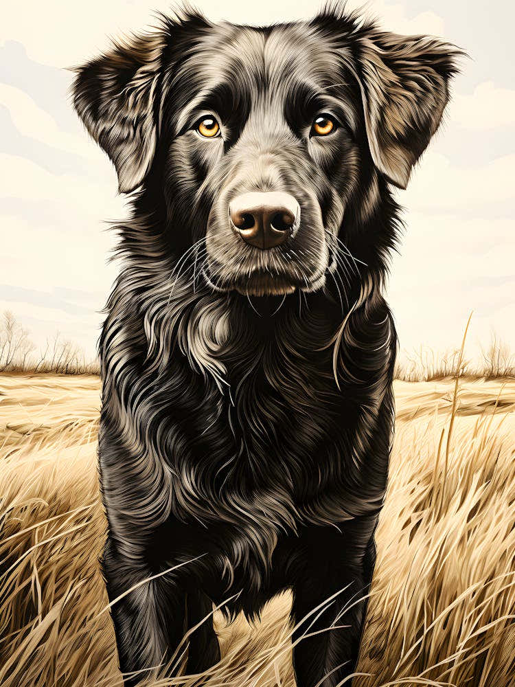 Whiskered Wonder Portrait Of A Pup