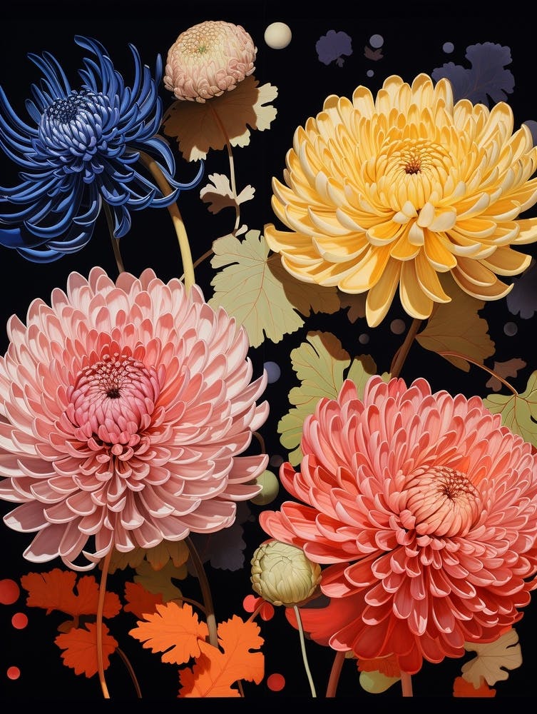 Surreale Blumen Chrysanthemum 1 Blumenbild