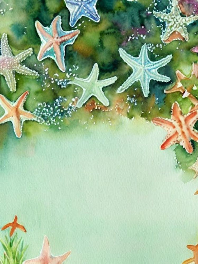 Sea Star (Starfish) II Storybook Watercolour