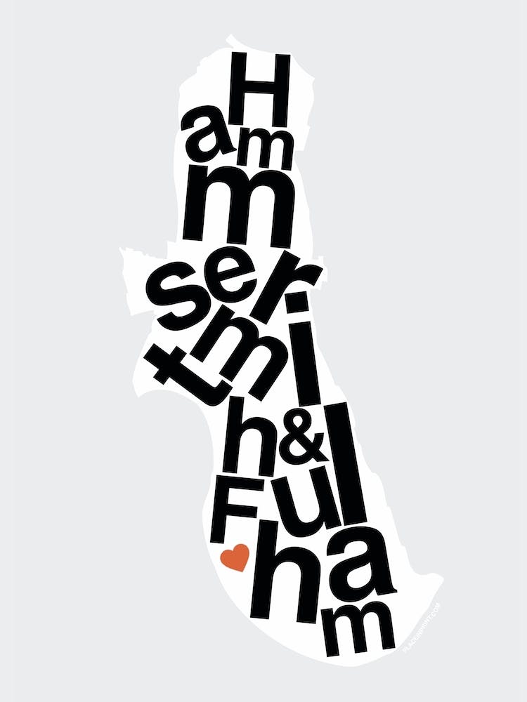 Hammersmith And Fulham Type Map