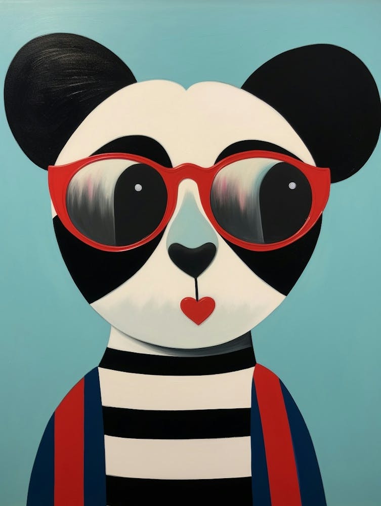 Little Panda 4 Wearing Sunglasses