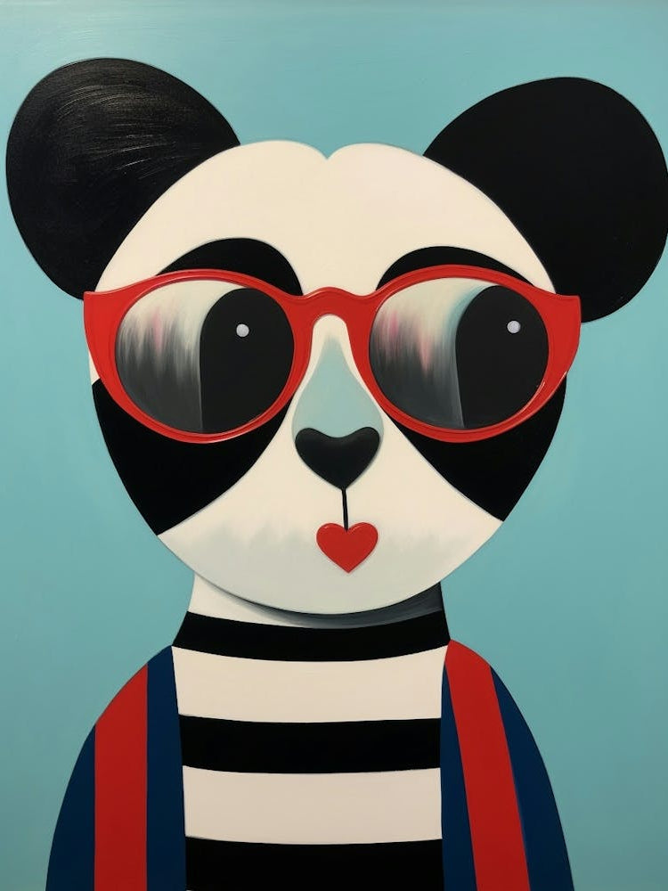 Little Panda 4 Wearing Sunglasses