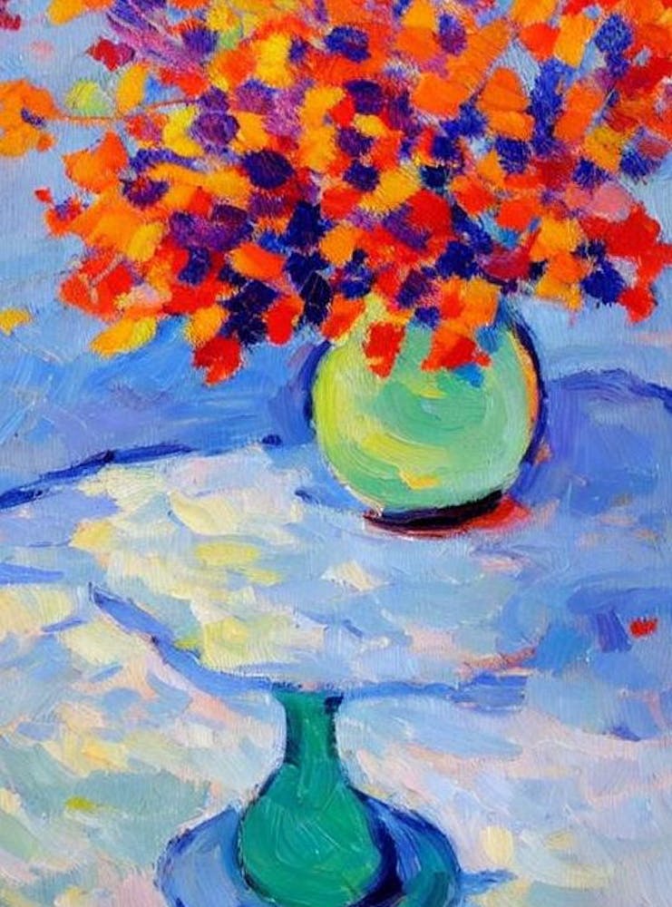 Flowers On A Table Matisse Inspired Flower