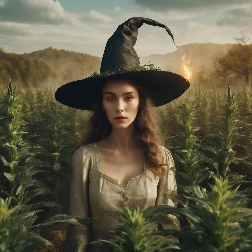 Witch In A Field
