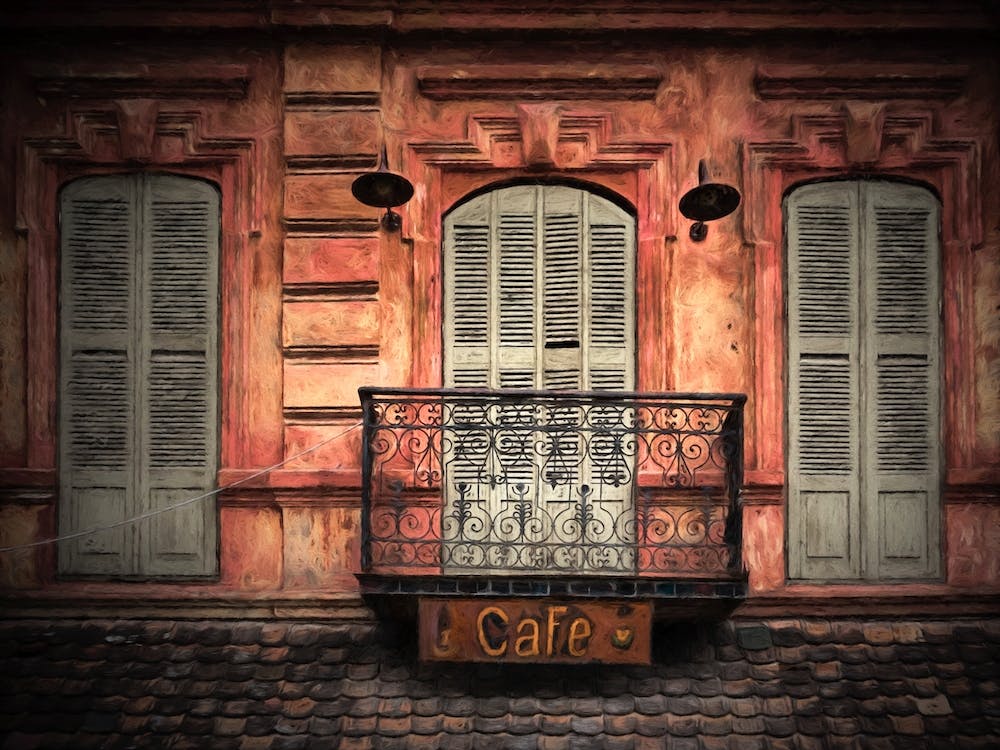 Balcony Above The Cafe
