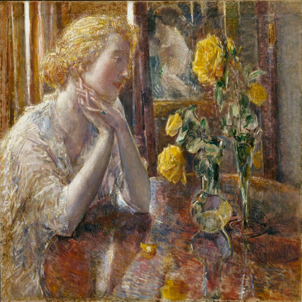 Maréchal Niel Roses, Frederick Childe Hassam